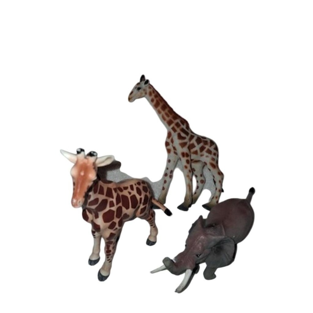 Safari Ltd African Safari Animal Figure Set Giraffes & Elephant wildlife 3 piece